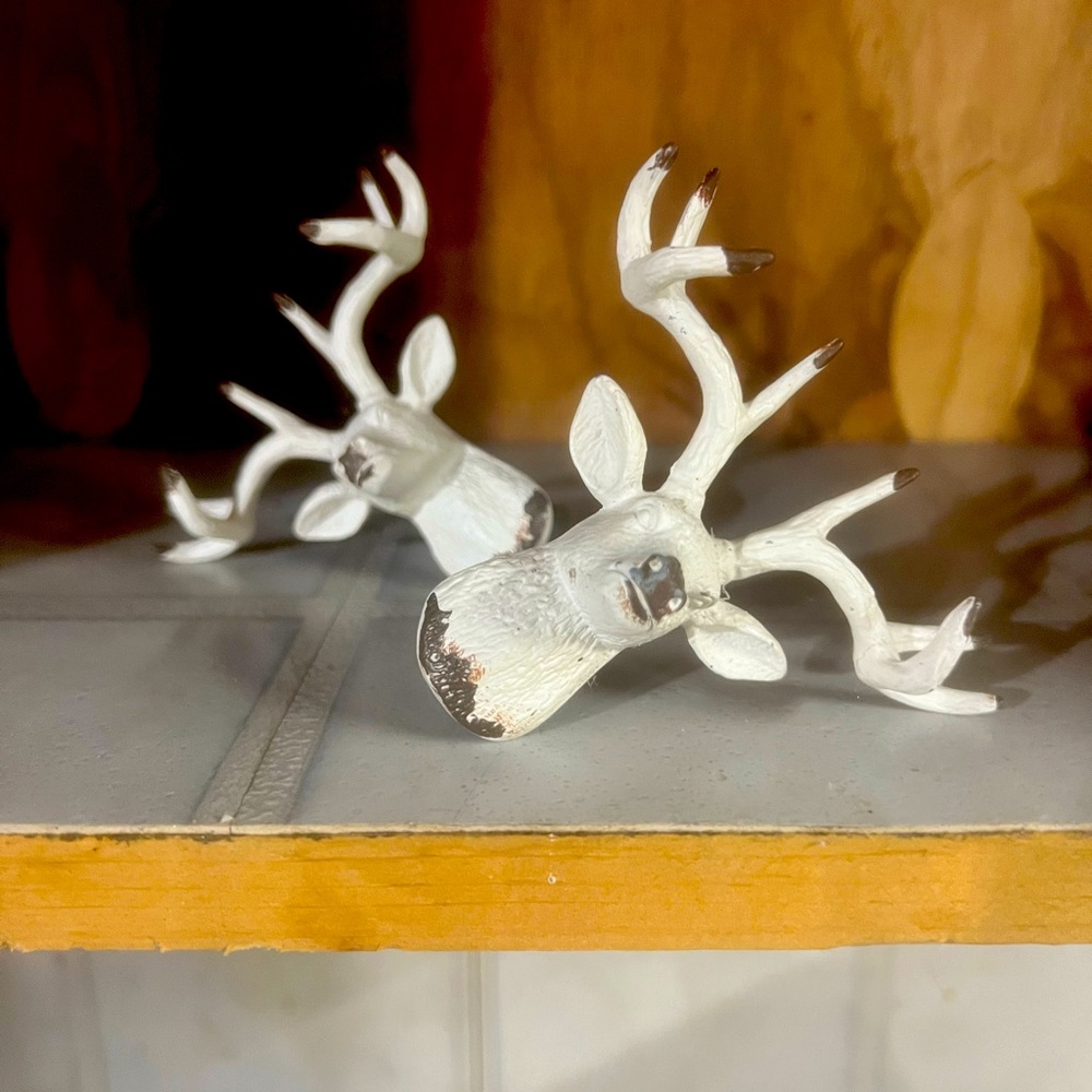 Pair of Buck Deer Door Pulls metal